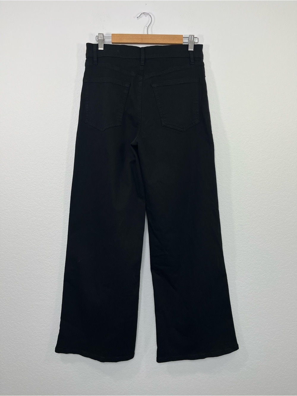 FRAME NWOT Le Slim Palazzo Long Jeans in Black size 29 - Picture 4 of 9